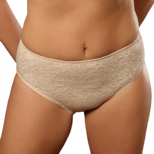 Aviana Stretch Lace Pantie Nude Front 