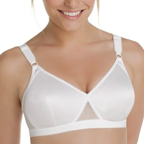 Playtex Seamless Soft Cup Bra White Front