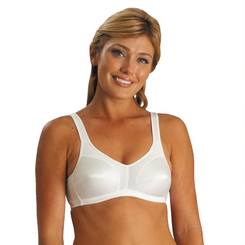 Carnival Cotton Lined Soft Cup Sports Bra White